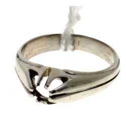 Monture de bague en or gris 18 carats, p