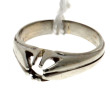 Monture de bague en or gris 18 carats, p
