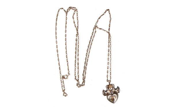 TOULHOAT - Broche pendentif en argent et
