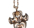 TOULHOAT - Broche pendentif en argent et
