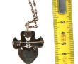 TOULHOAT - Broche pendentif en argent et