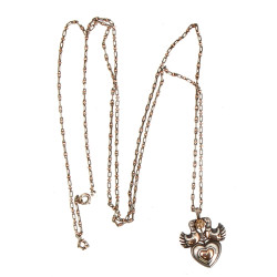 TOULHOAT - Broche pendentif en argent et