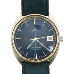 OMEGA - Montre bracelet vintage à fond d