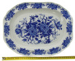 Thème BLEU - Lot de 5 plats à décor en c