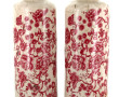 Paire de vases en céramique émaillée, dé