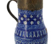 MAROC - Pichet ancien en céramique bleue