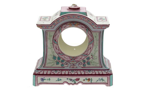 GIEN - Caisse de pendule borne en faïenc