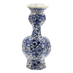 DELFT - Vase à deux renflements en faïen