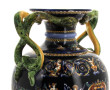 GIEN - Important vase sur piédouche en f