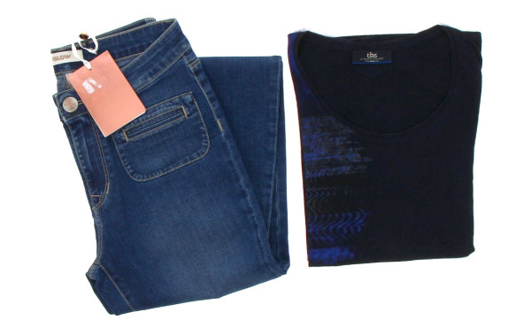 Lot de 3 articles femme : 1 jean ISLOW é