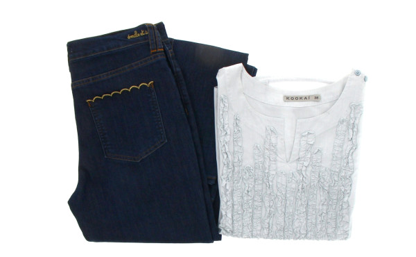Lot de 2 articles femme : 1 jean slim EM