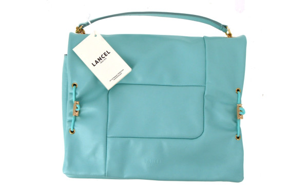 LANCEL - Sac porté main en cuir "menthe"