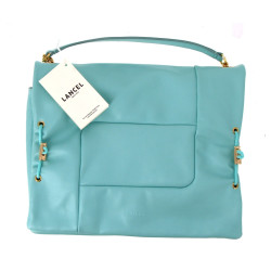 LANCEL - Sac porté main en cuir "menthe"