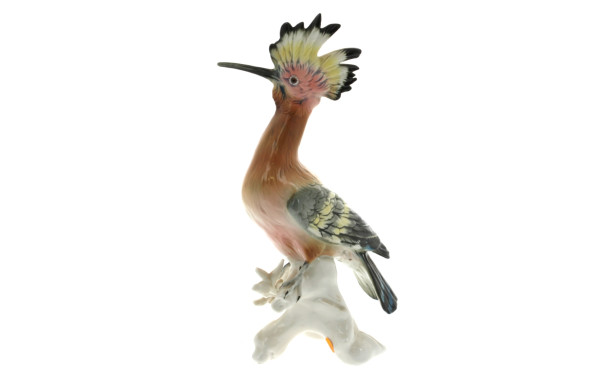 KARL ENS - Oiseau branché, sujet en porc