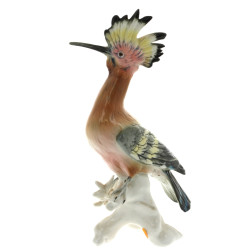 KARL ENS - Oiseau branché, sujet en porc