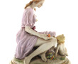 "Jeune fille à la corbeille de fruits et