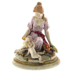 "Jeune fille à la corbeille de fruits et