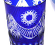 Cache-pot en porcelaine blanche, bleu et