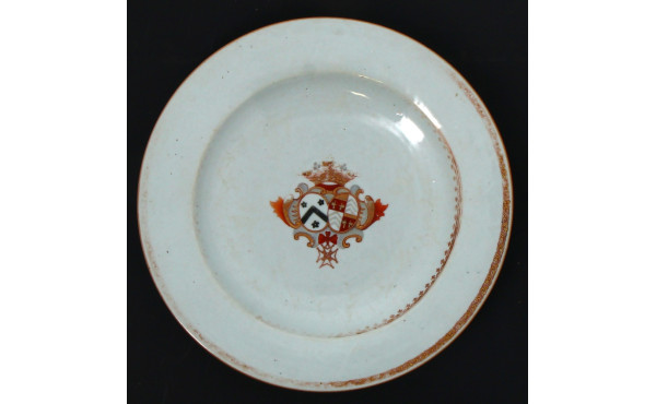 Cie des Indes XVIIIème - Plat rond en po