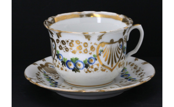 Porcelaine de Paris XIXème - Tasse déjeu