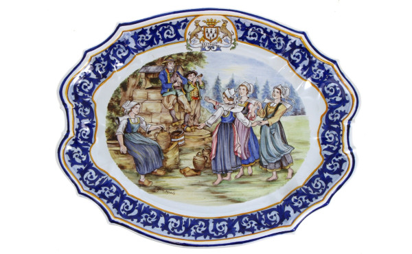 Henriot Quimper, décor d'après Théophile