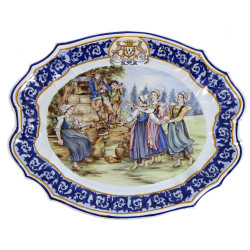Henriot Quimper, décor d'après Théophile