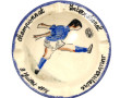 HB Quimper - Cendrier en faïence polychr
