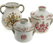 KERALUC - Lot de 3 pièces en grès : vase