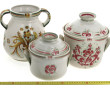 KERALUC - Lot de 3 pièces en grès : vase