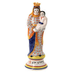 HENRIOT QUIMPER - "Ste Vierge", sujet en
