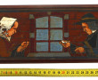 FOUILLEN - Coffret en bois pyrogravé et 