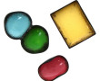 KERALUC - Lot de 3 pièces en faïence de 