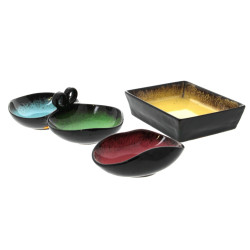 KERALUC - Lot de 3 pièces en faïence de 