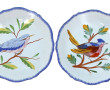 HENRIOT Quimper - Paire d'assiettes calo