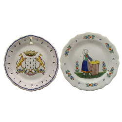 HB (ancienne marque) - Deux assiettes an