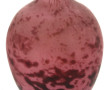 Grand vase en verre moucheté rose et vio