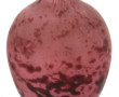 Grand vase en verre moucheté rose et vio