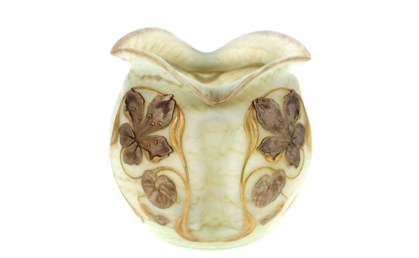 ART NOUVEAU - Vase quadrilobé modelé à c