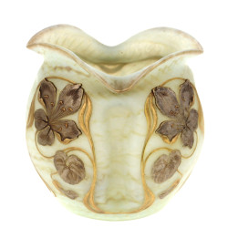 ART NOUVEAU - Vase quadrilobé modelé à c