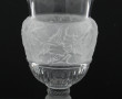 Vase forme Médicis en cristal moulé tran