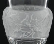 Vase forme Médicis en cristal moulé tran