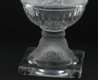 Vase forme Médicis en cristal moulé tran