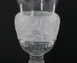 Vase forme Médicis en cristal moulé tran