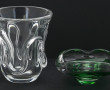 Vase en cristal dans le goût de DAUM, H 