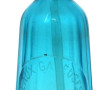 Bouteille d'eau de seltz en verre bleu (