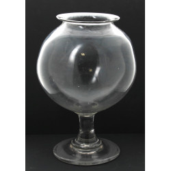 Grande loupe de dentellière en verre XIX