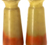 LEGRAS - Paire de vases en verre coloré 