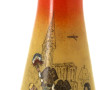 LEGRAS - Vase en verre à décor d'une scè