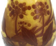 GALLE - Vase en verre double couche à dé