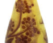 GALLE - Vase en verre double couche à dé